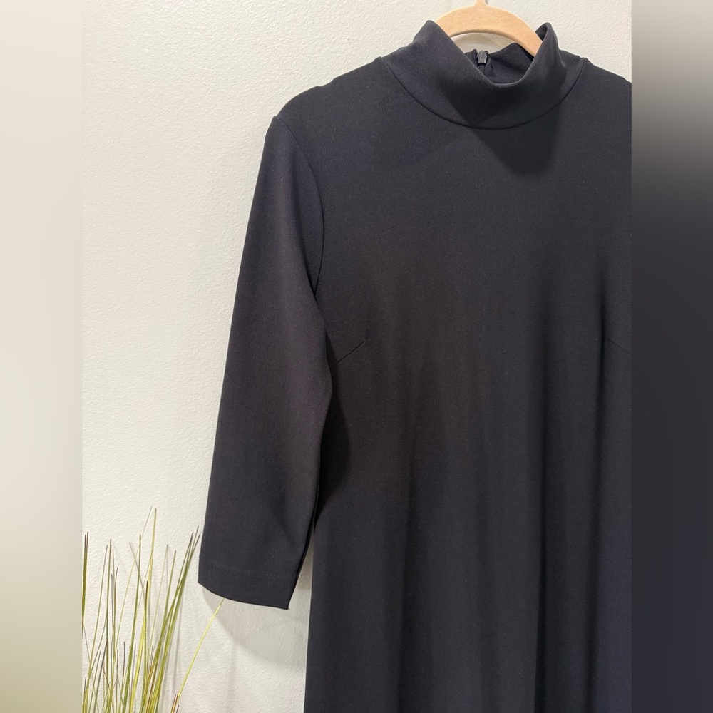 Boston Proper Black Long Sleeve Dress - Picture 3 of 12